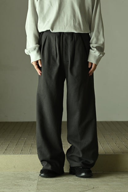 ANCELLM / SWEAT SLACKS -CHARCOAL
