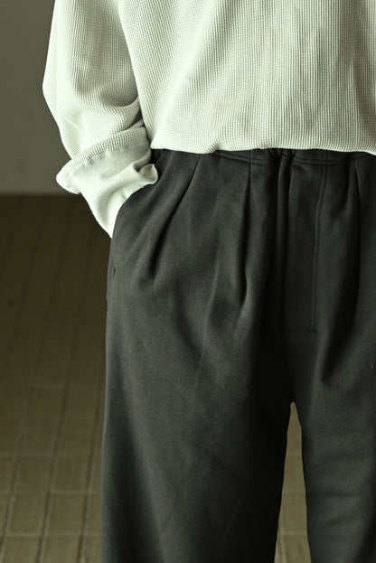 ANCELLM / SWEAT SLACKS -CHARCOAL