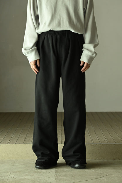 ANCELLM / SWEAT SLACKS -BLACK
