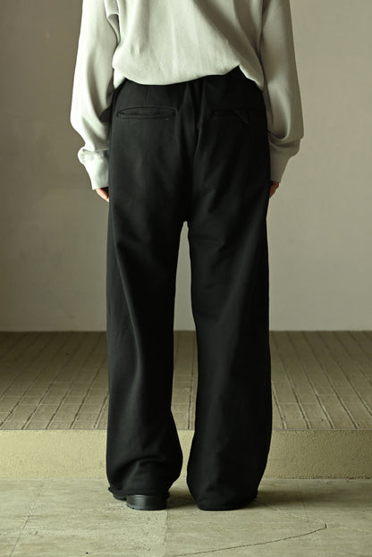 ANCELLM / SWEAT SLACKS -BLACK