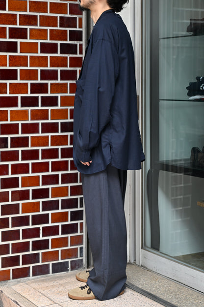 ANCELLM / C/S TAILORED SHIRT -NAVY
