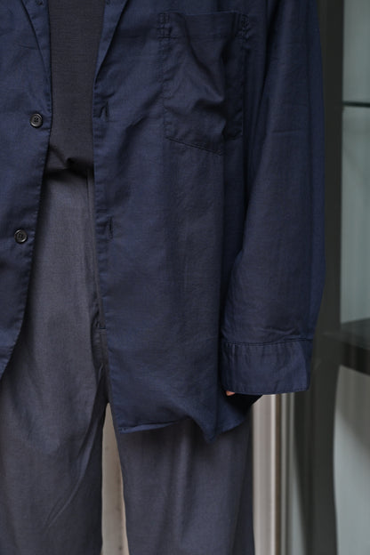 ANCELLM / C/S TAILORED SHIRT -NAVY