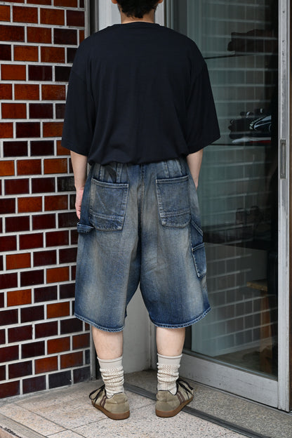 ANCELLM / DENIM PAINTER SHORTS -INDIGO