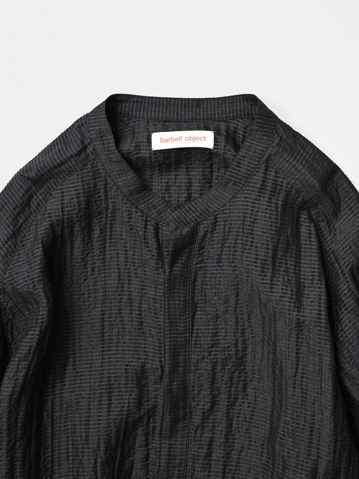 barbell object / uneven s/l top -BLACK