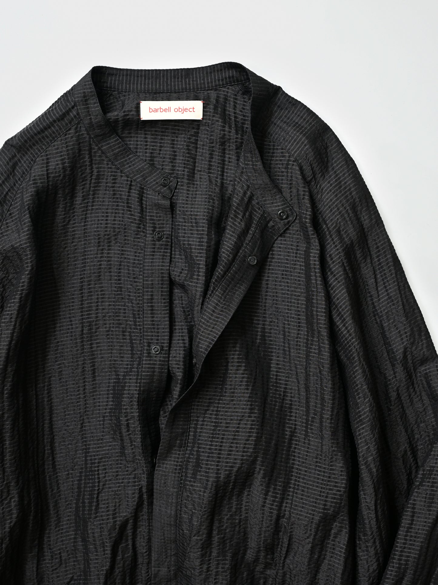 barbell object / uneven s/l top -BLACK