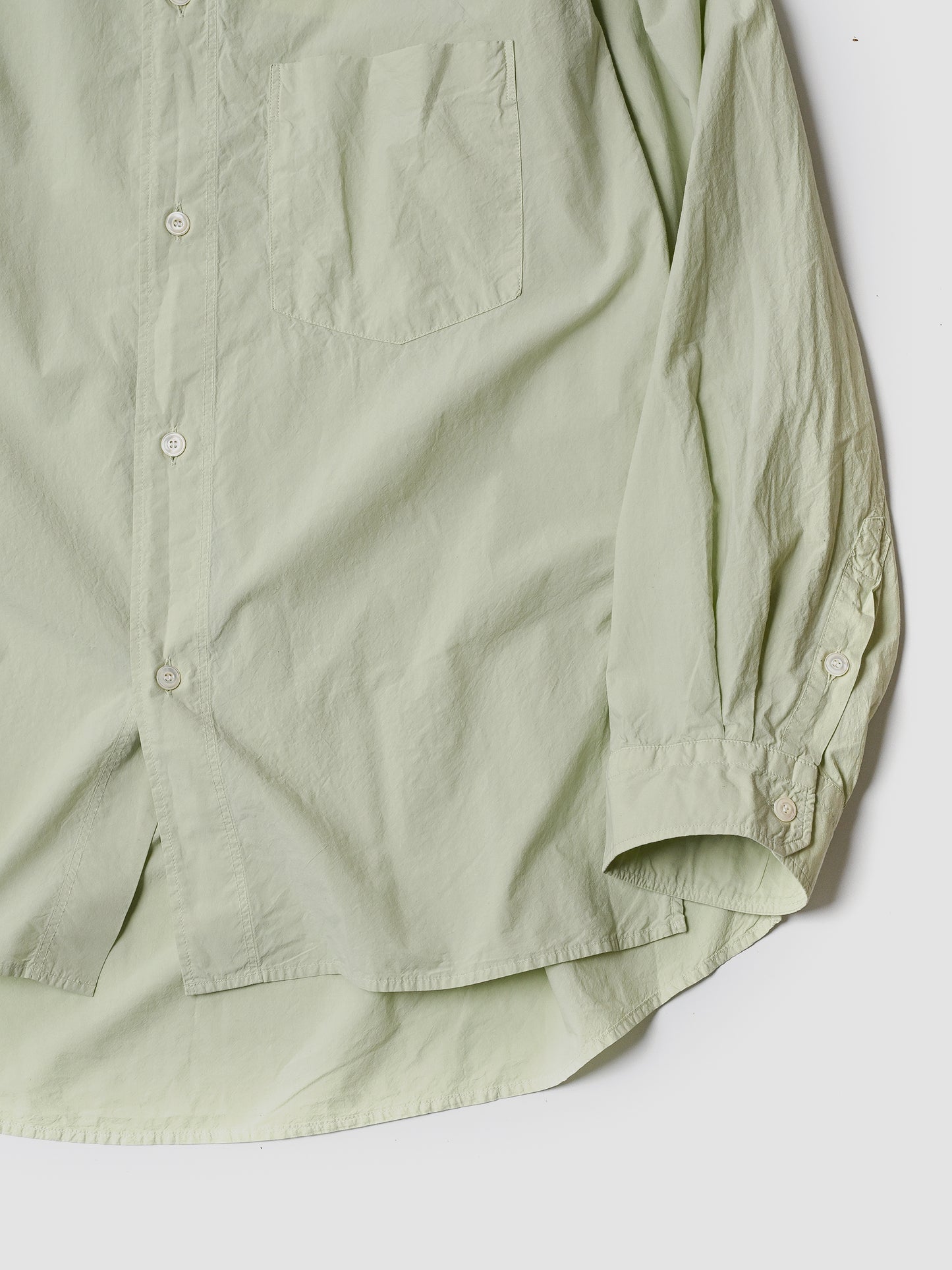 ANCELLM / SHRINK OVER SHIRT -GRAYMINT