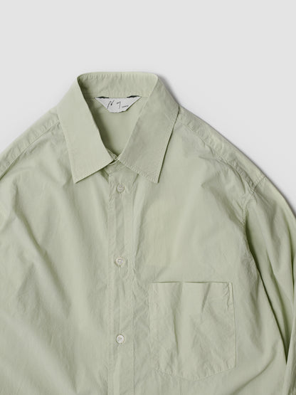 ANCELLM / SHRINK OVER SHIRT -GRAYMINT