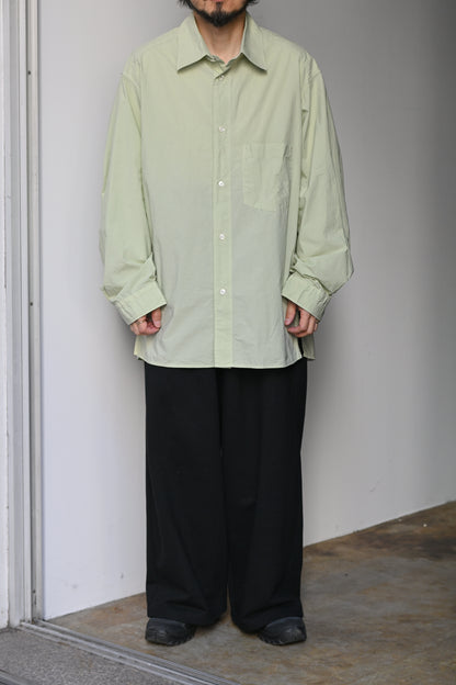 ANCELLM / SHRINK OVER SHIRT -GRAYMINT