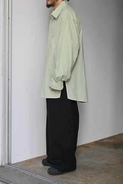 ANCELLM / SHRINK OVER SHIRT -GRAYMINT