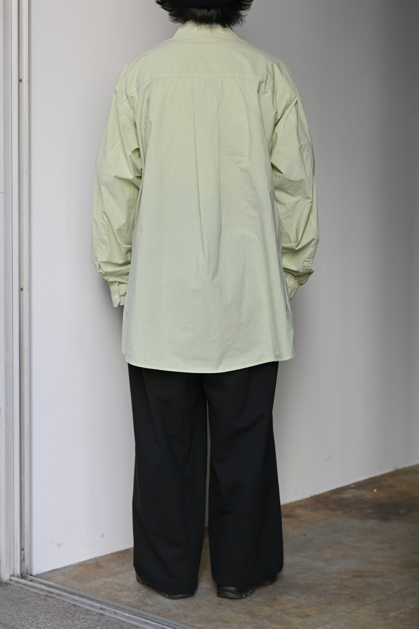 ANCELLM / SHRINK OVER SHIRT -GRAYMINT