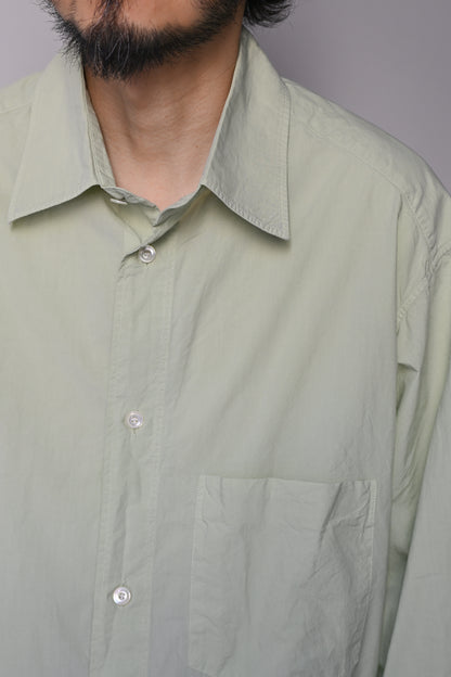 ANCELLM / SHRINK OVER SHIRT -GRAYMINT