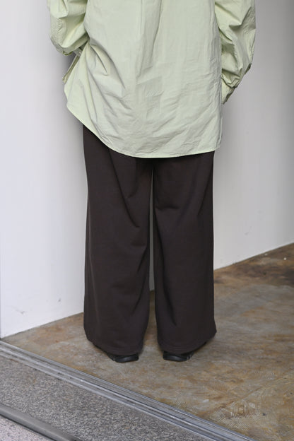 ANCELLM / 2TUCK SWEAT PANTS -BROWN