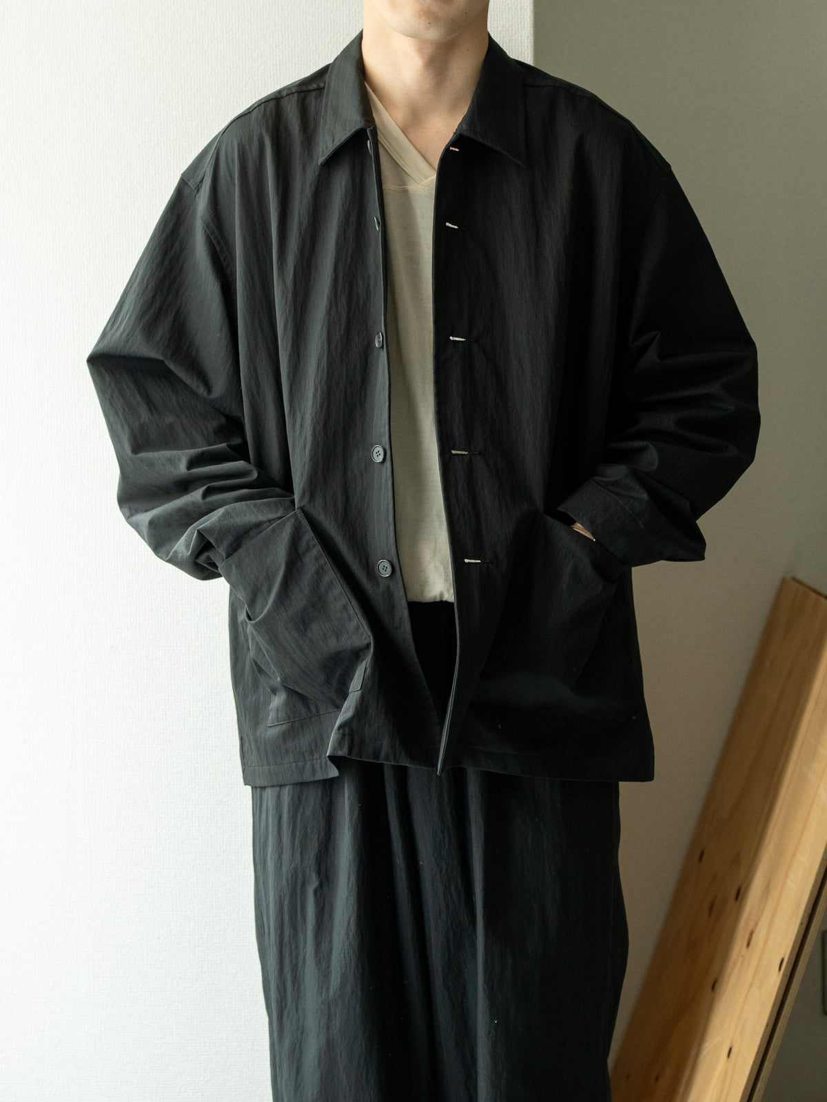 Antwort / EX. DESIGN TEAM SHIRT JACKET -BLACK – and father