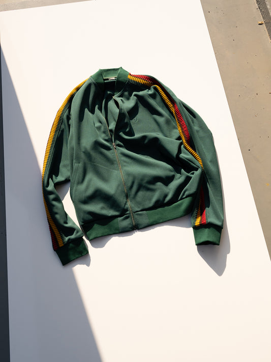 The DUFFER N NEPHEWS / TRACK JACKET JERSEY -D.GREEN