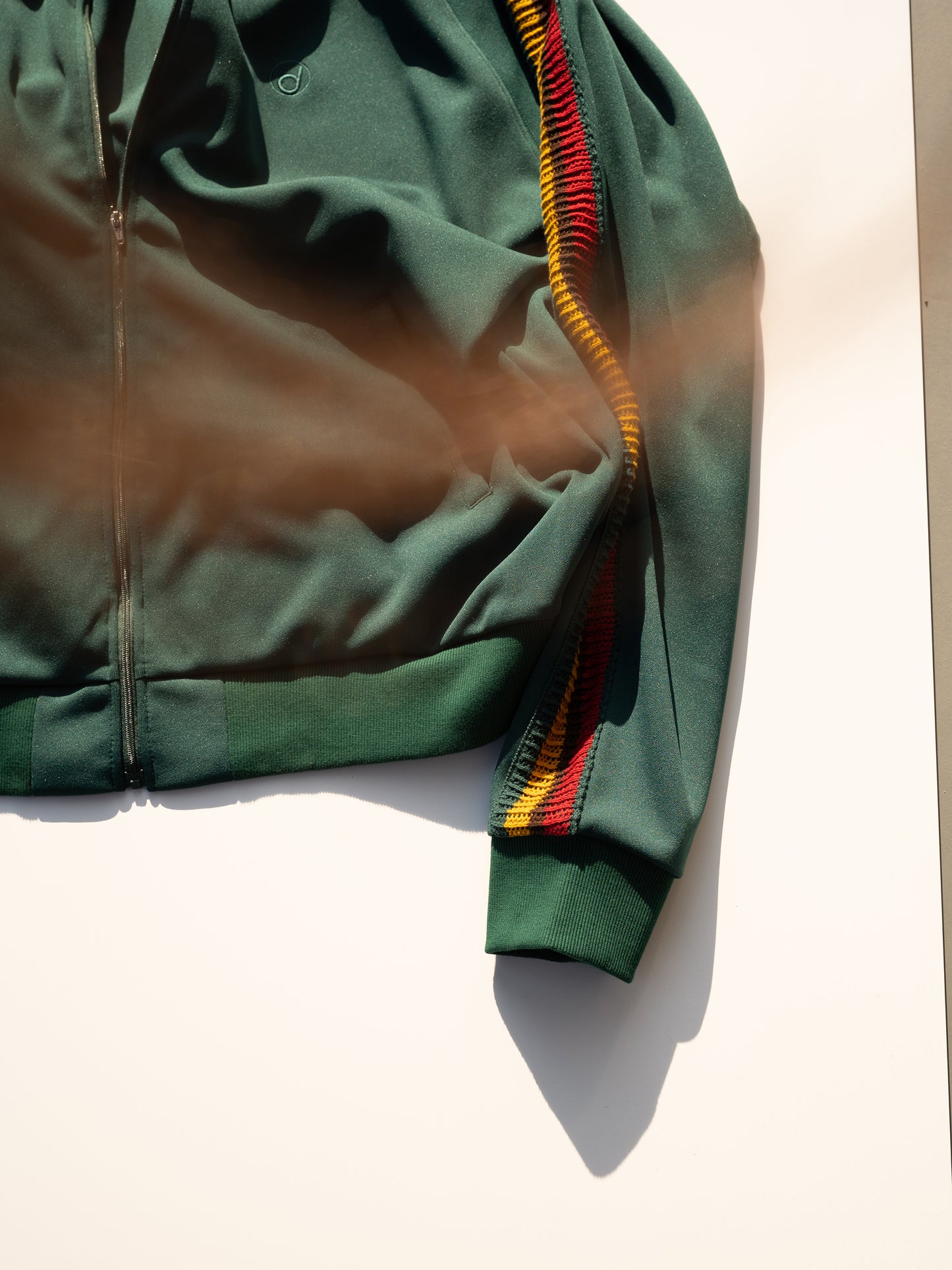 The DUFFER N NEPHEWS / TRACK JACKET JERSEY -D.GREEN