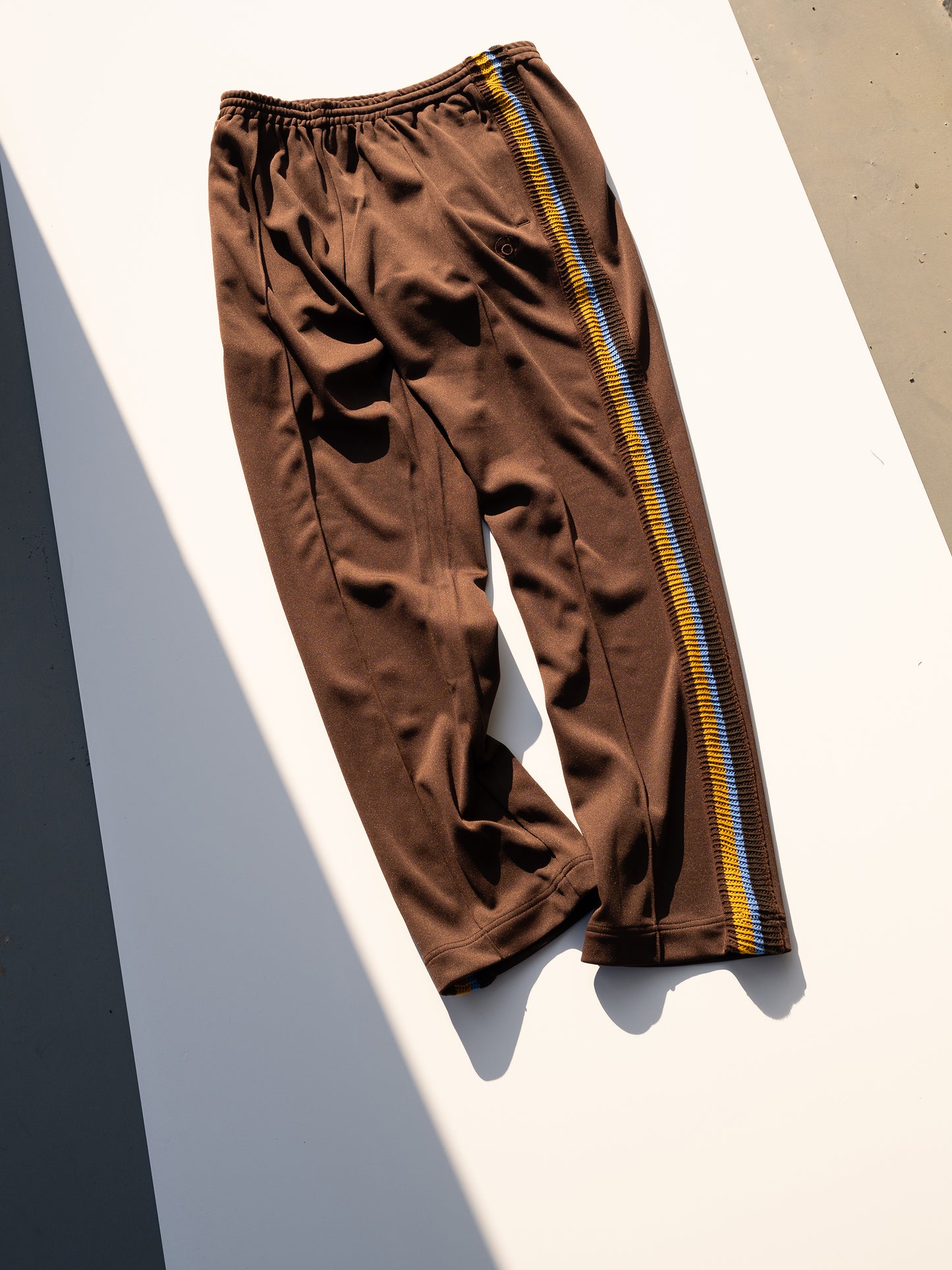 The DUFFER N NEPHEWS / TRACK PANTS JERSEY -D.BROWN