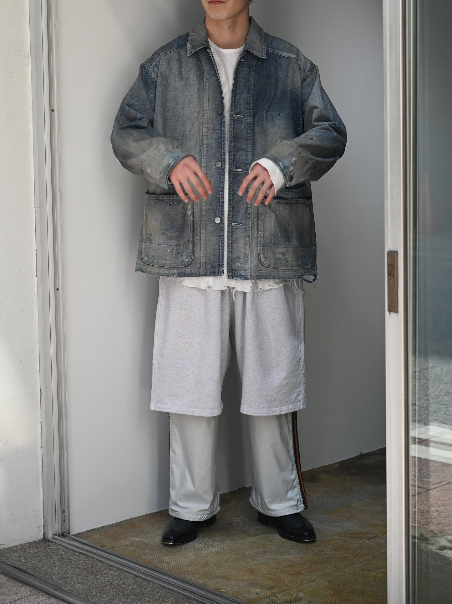 ANCELLM / DENIM COVERALL -INDIGO