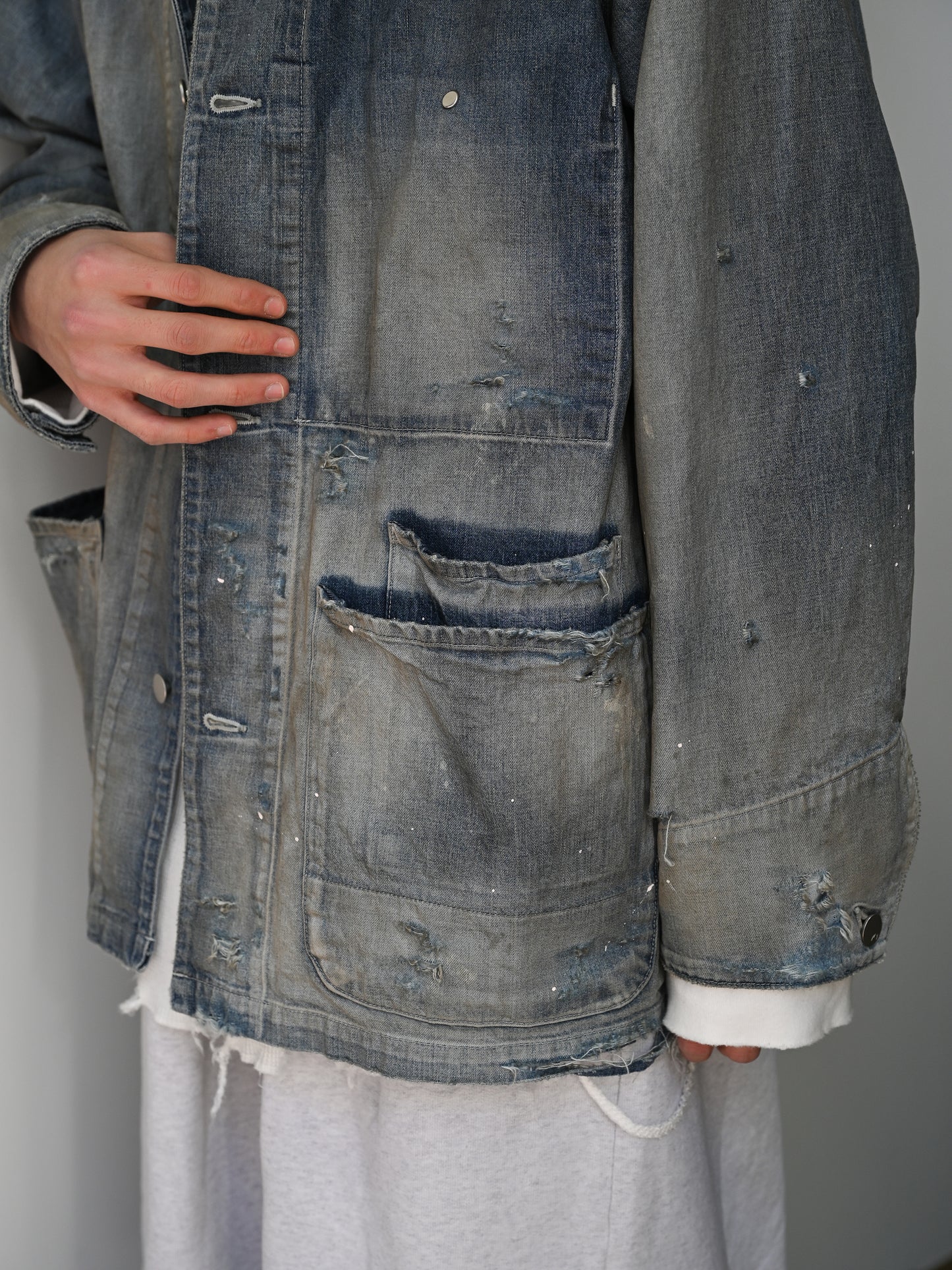 ANCELLM / DENIM COVERALL -INDIGO