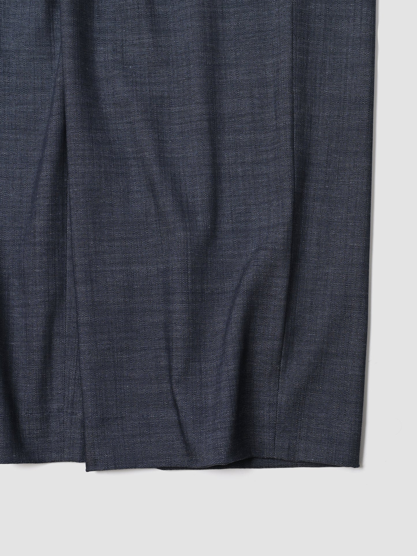 m's braque / exclusive / BELTED TUCKED BAGGY PANTS -NAVY