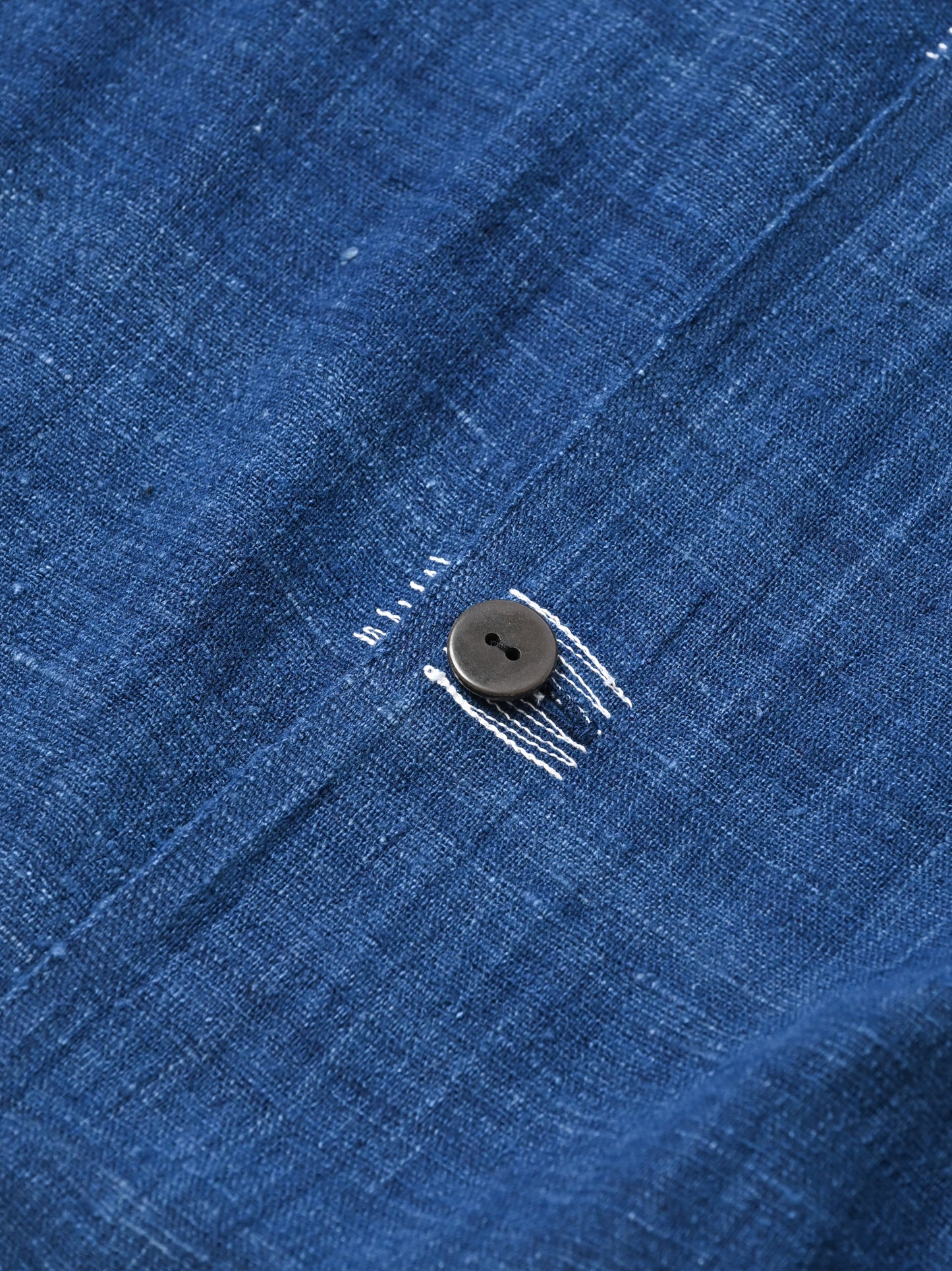 MITTAN / CT-51 エリ蚕先染め手織コート -藍