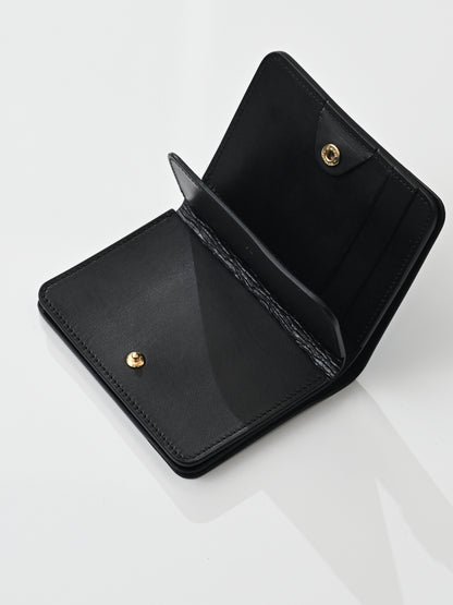 forme / Post wallet Serpentine -BLACK×BLACK