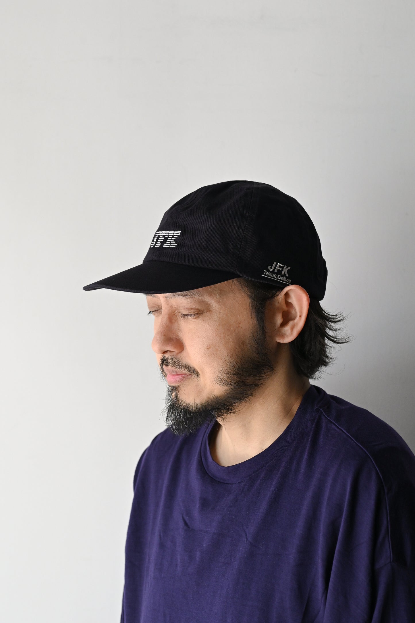 COMESANDGOES / JFK CAP  -BLACK×WHITE