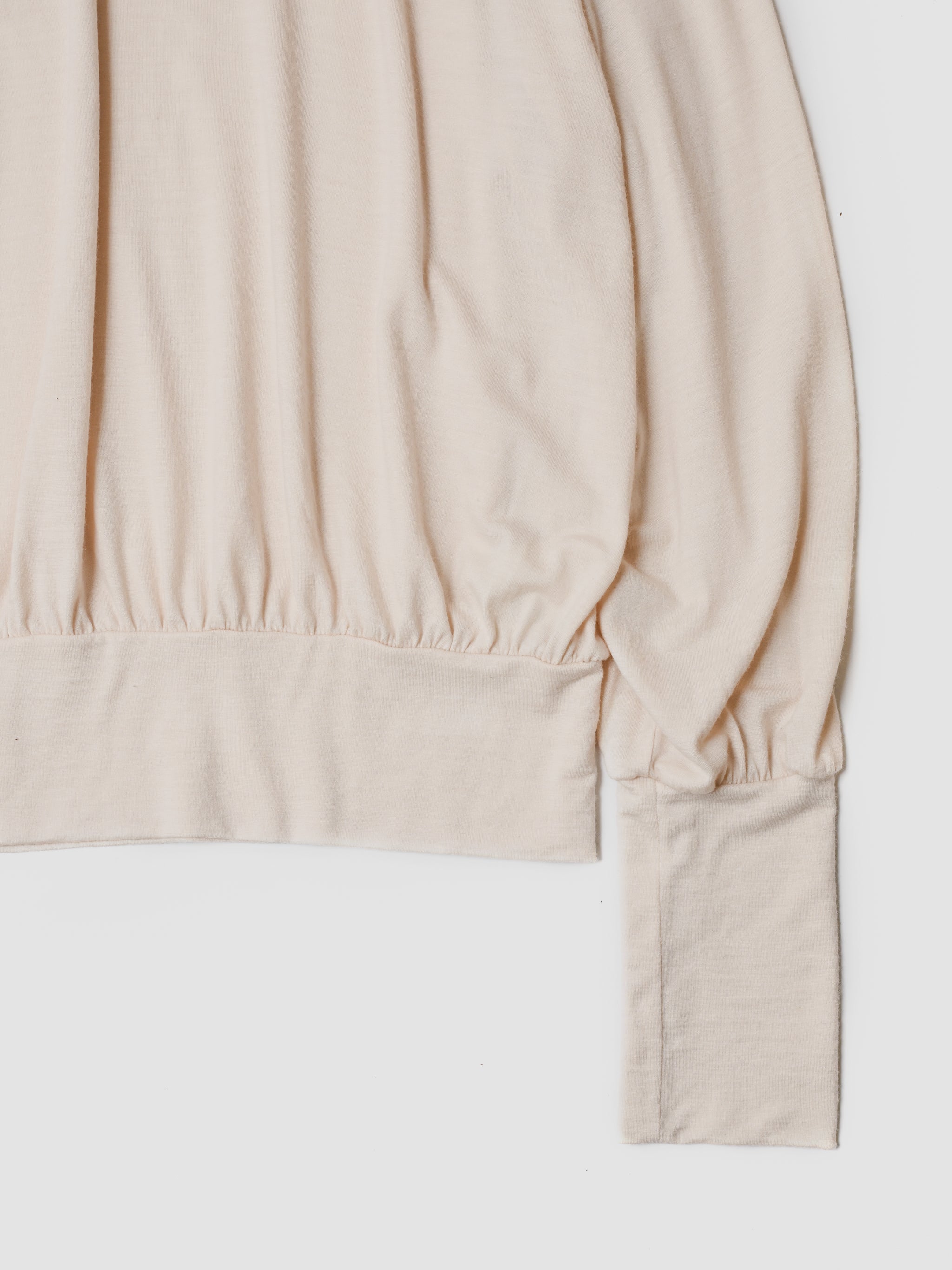 barbell object / sw bo top (loose) -ecru – and father