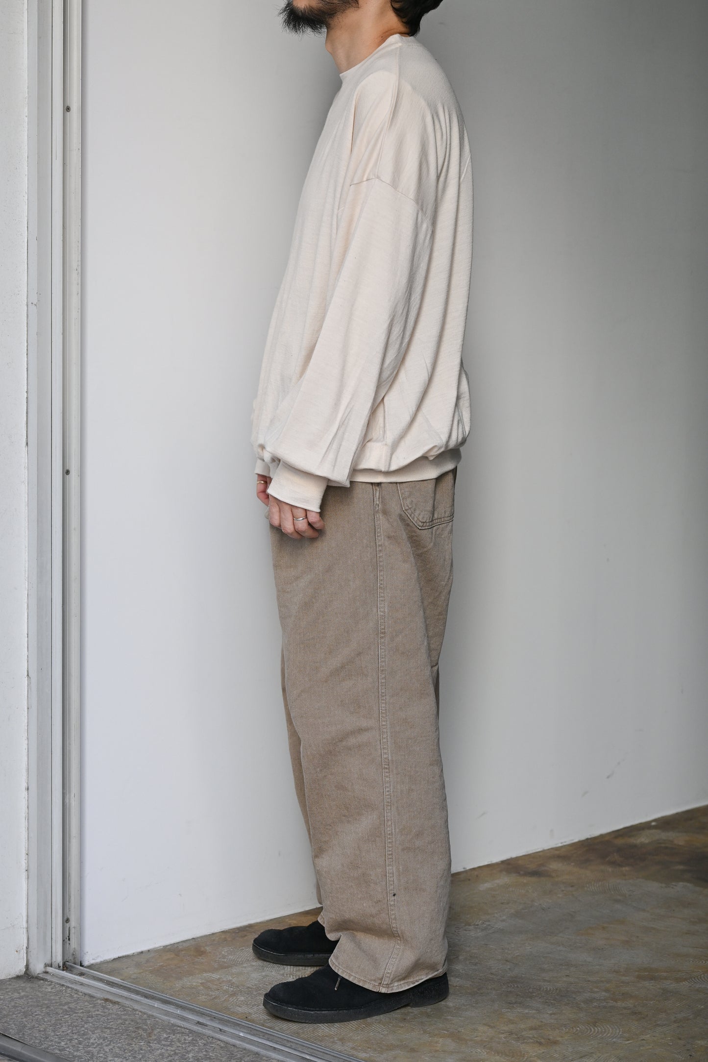 barbell object / sw bo top (loose) -ecru