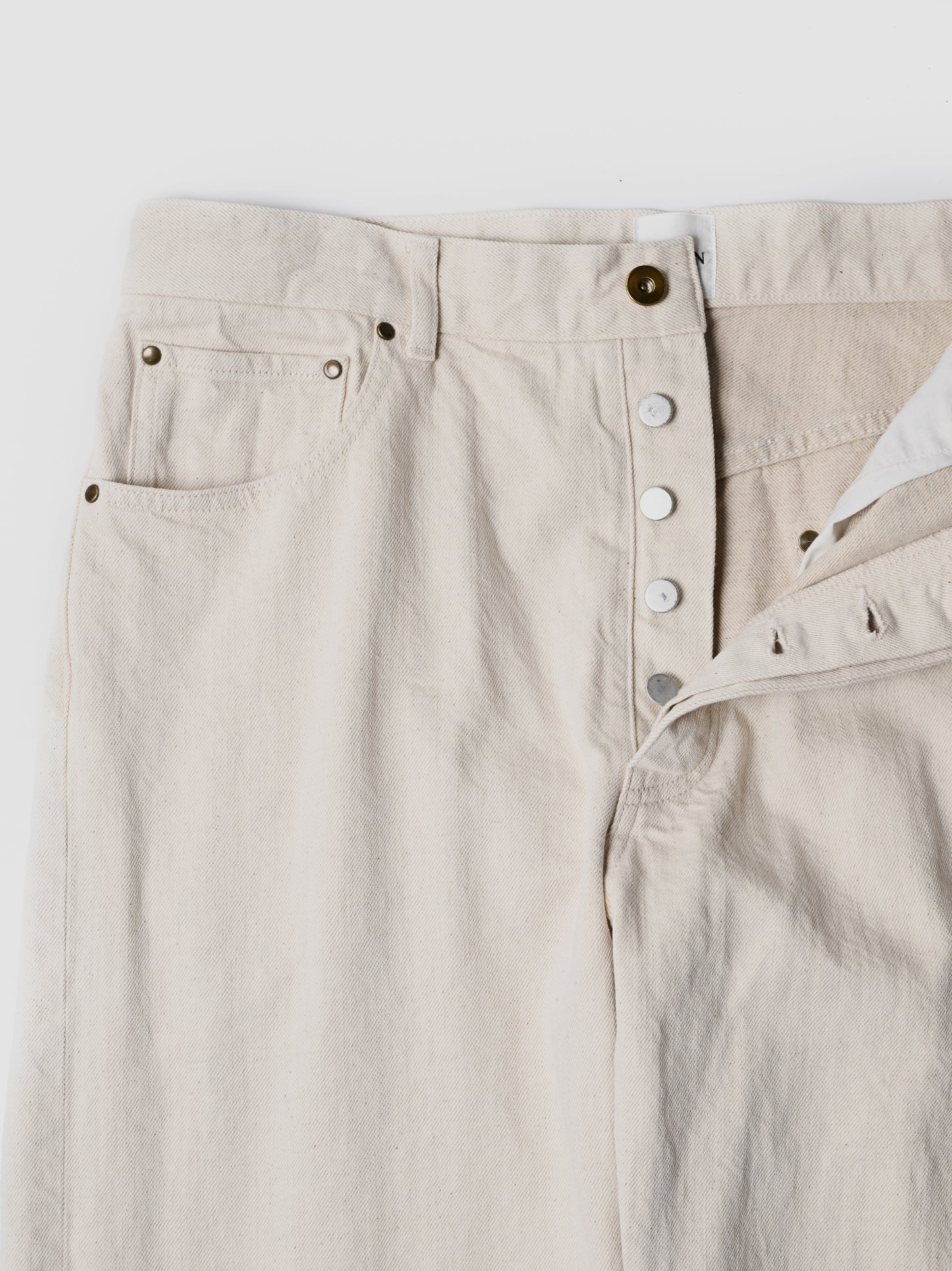BISOWN / CO/HE PURE STRAIGHT DENIM -UNDYED