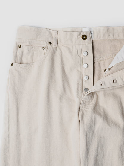 BISOWN / CO/HE PURE STRAIGHT DENIM -UNDYED