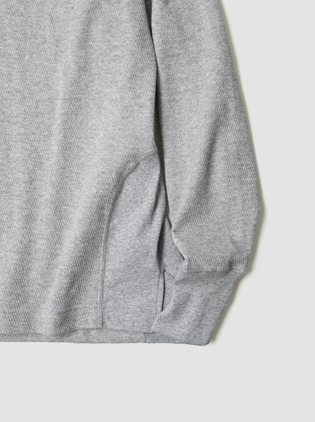 ANSNAM / 丸首カットソー -TOP GRAY