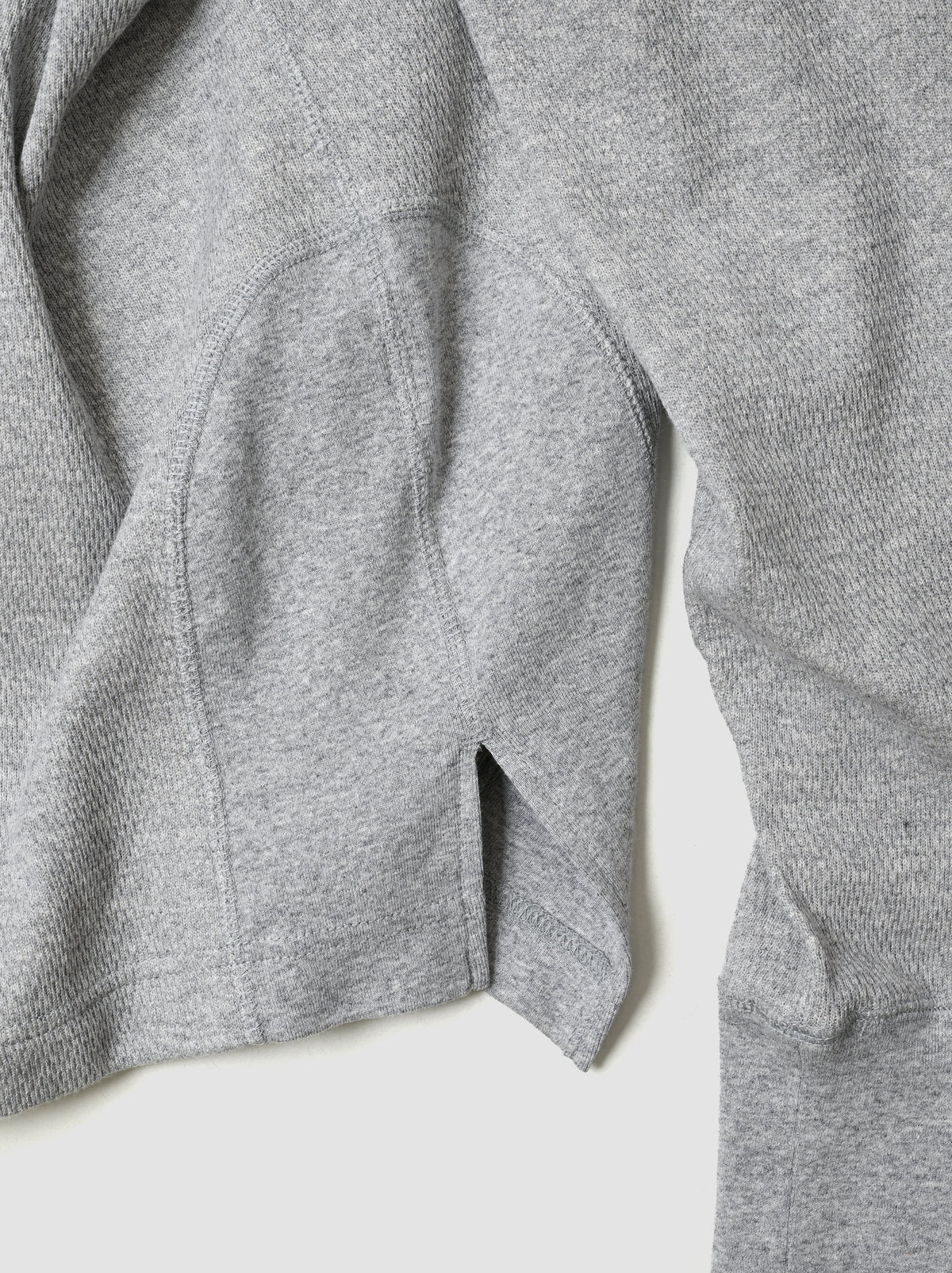 ANSNAM / 丸首カットソー -TOP GRAY