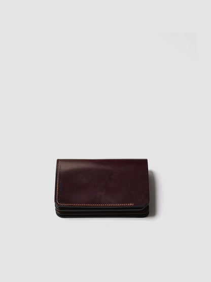 forme / Short wallet Cordovan  -Burgundy×Brown