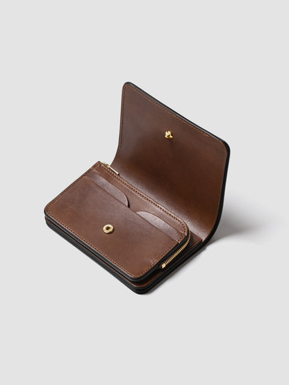 forme / Short wallet Cordovan  -Burgundy×Brown