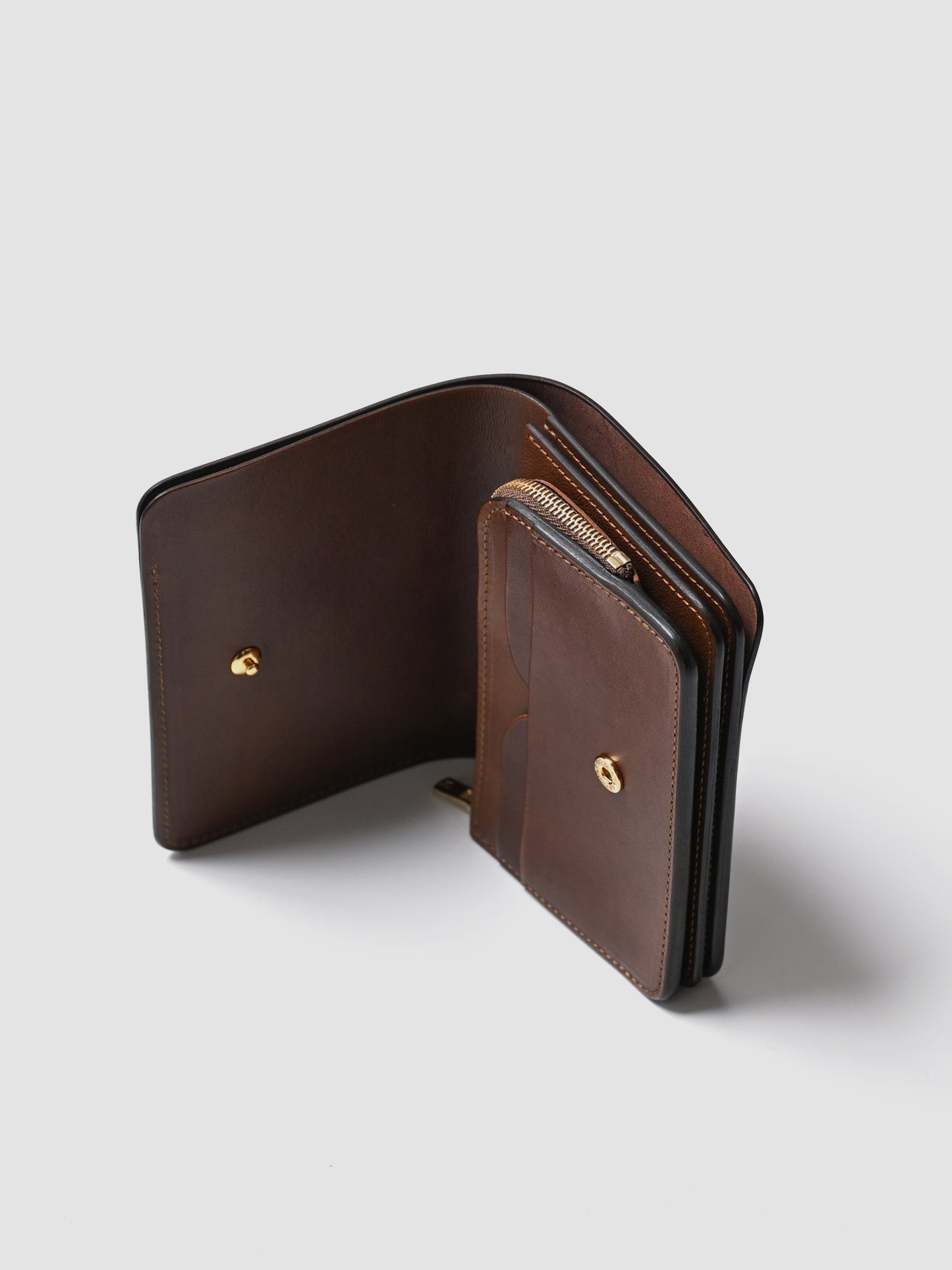 forme / Short wallet Cordovan  -Burgundy×Brown