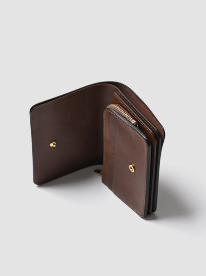forme / Short wallet Cordovan  -Burgundy×Brown