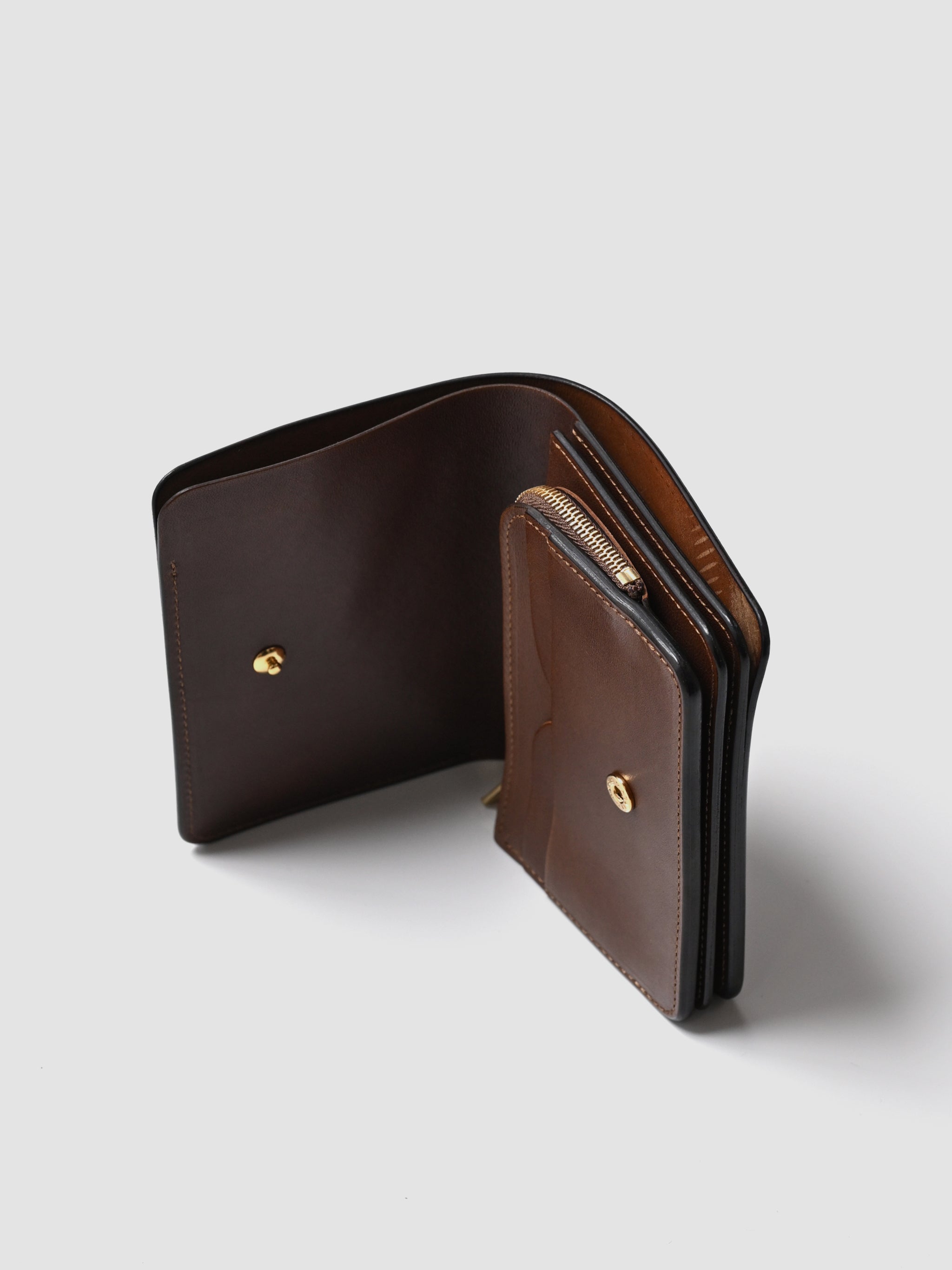 forme / Short wallet Cordovan -Dark cognac×Brown – and father