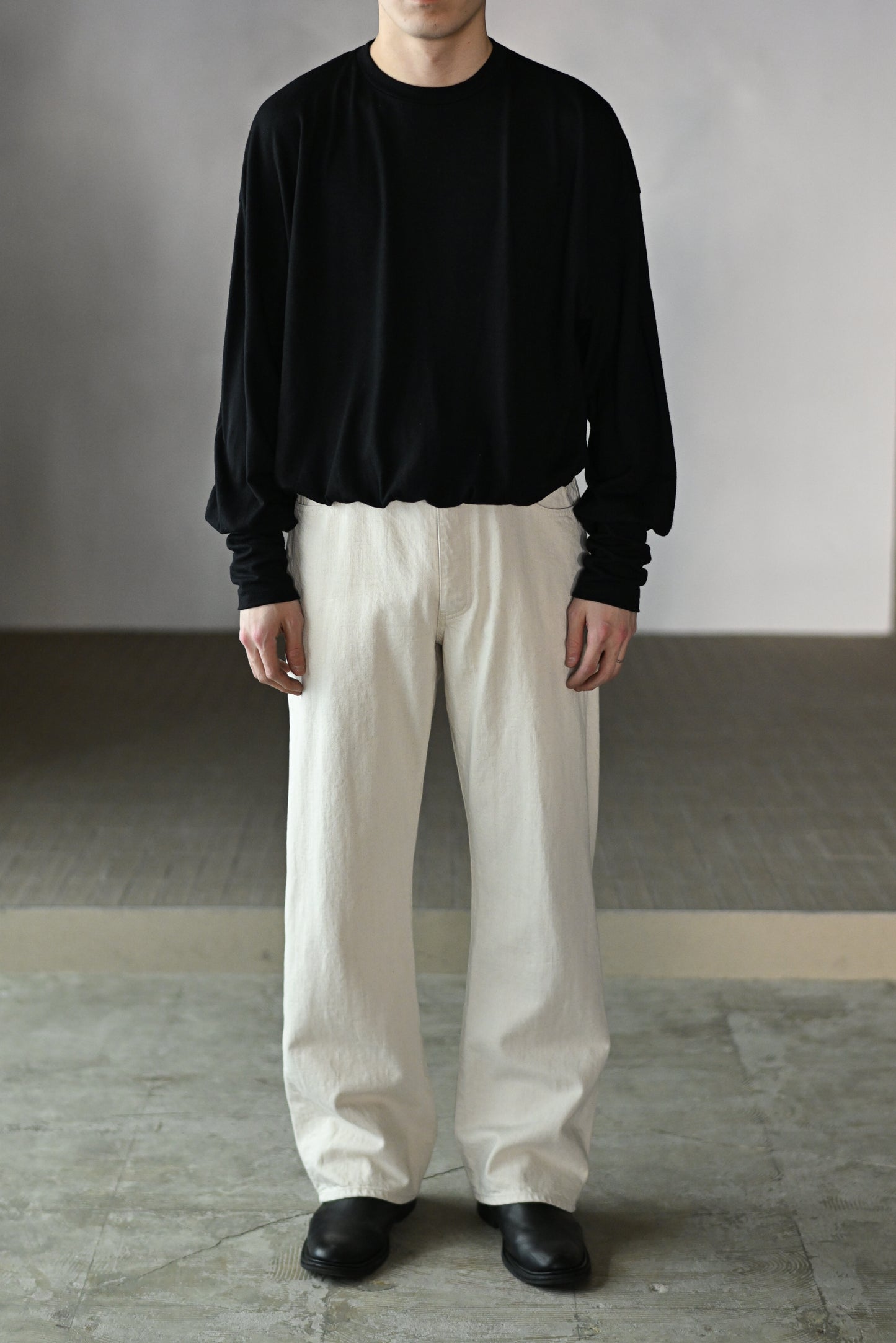 BISOWN / CO/HE PURE STRAIGHT DENIM -UNDYED