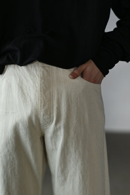 BISOWN / CO/HE PURE STRAIGHT DENIM -UNDYED