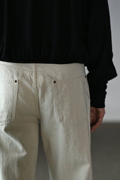 BISOWN / CO/HE PURE STRAIGHT DENIM -UNDYED