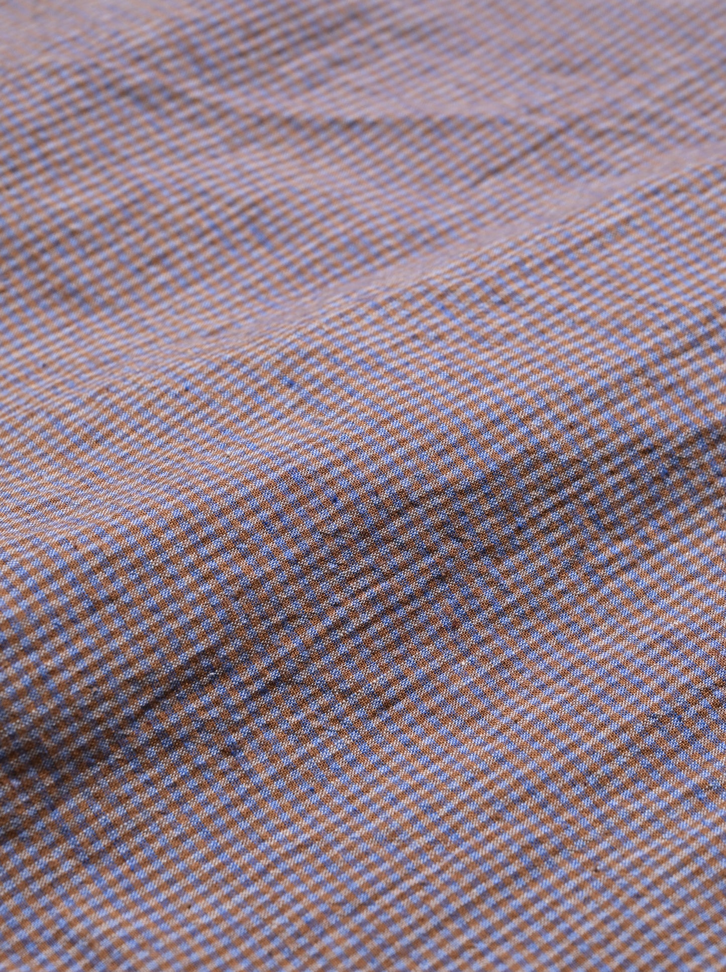 Marvine Pontiak Shirt Makers / Monpe Pants -BLUE BROWN GINGHAM