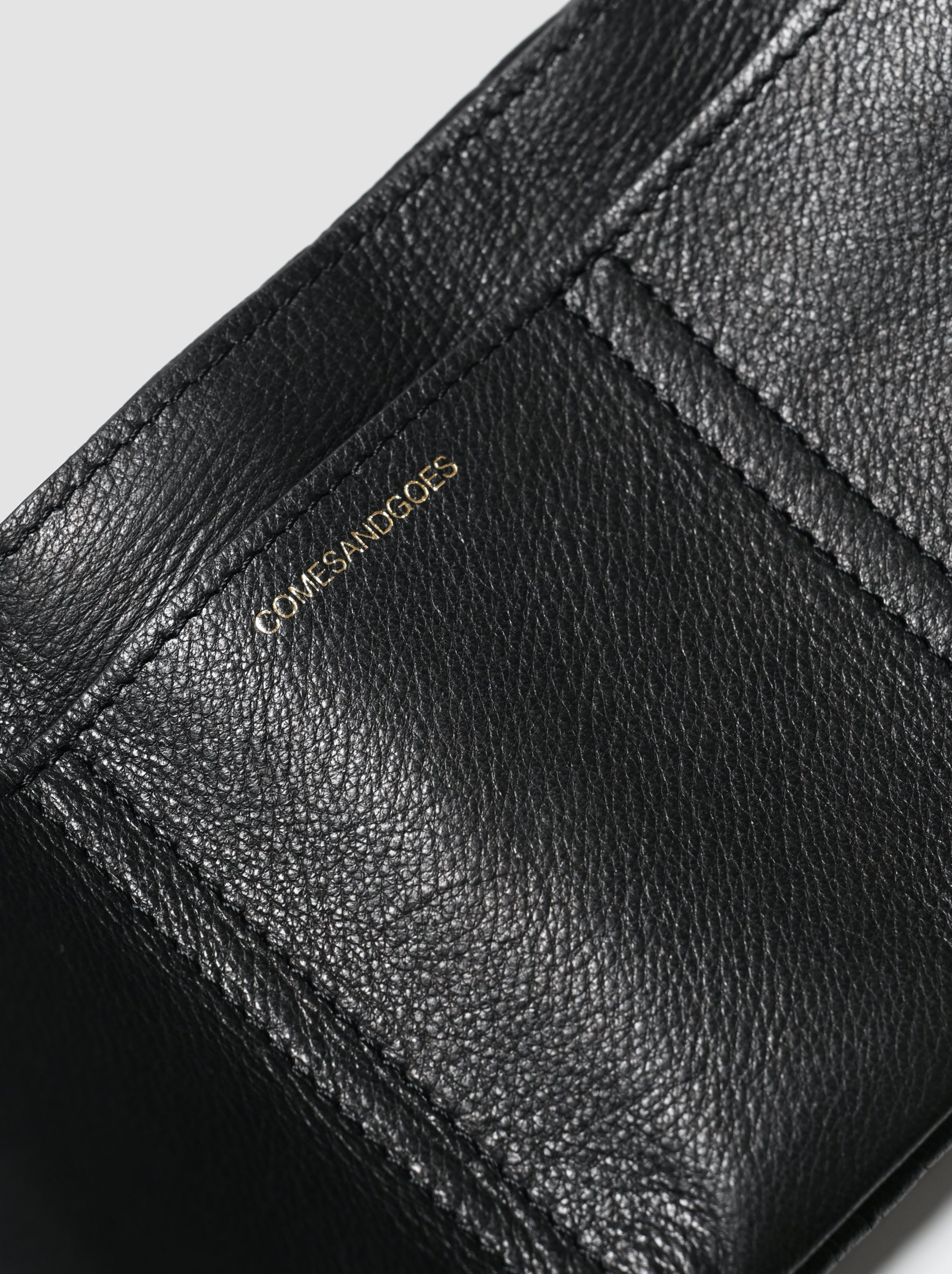 COMESANDGOES / COMES WALLET & KEYCHAIN -BLACK – and father