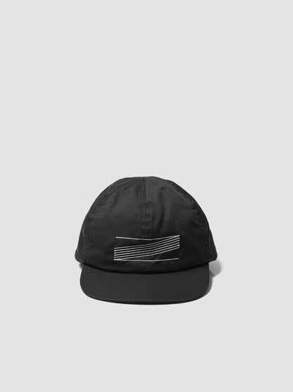 COMESANDGOES / LINE PATTERN CAP -EBONY