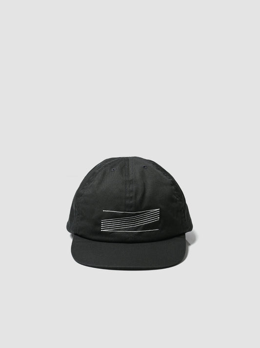 COMESANDGOES / LINE PATTERN CAP -EBONY