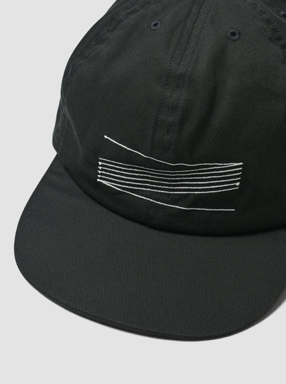 COMESANDGOES / LINE PATTERN CAP -EBONY