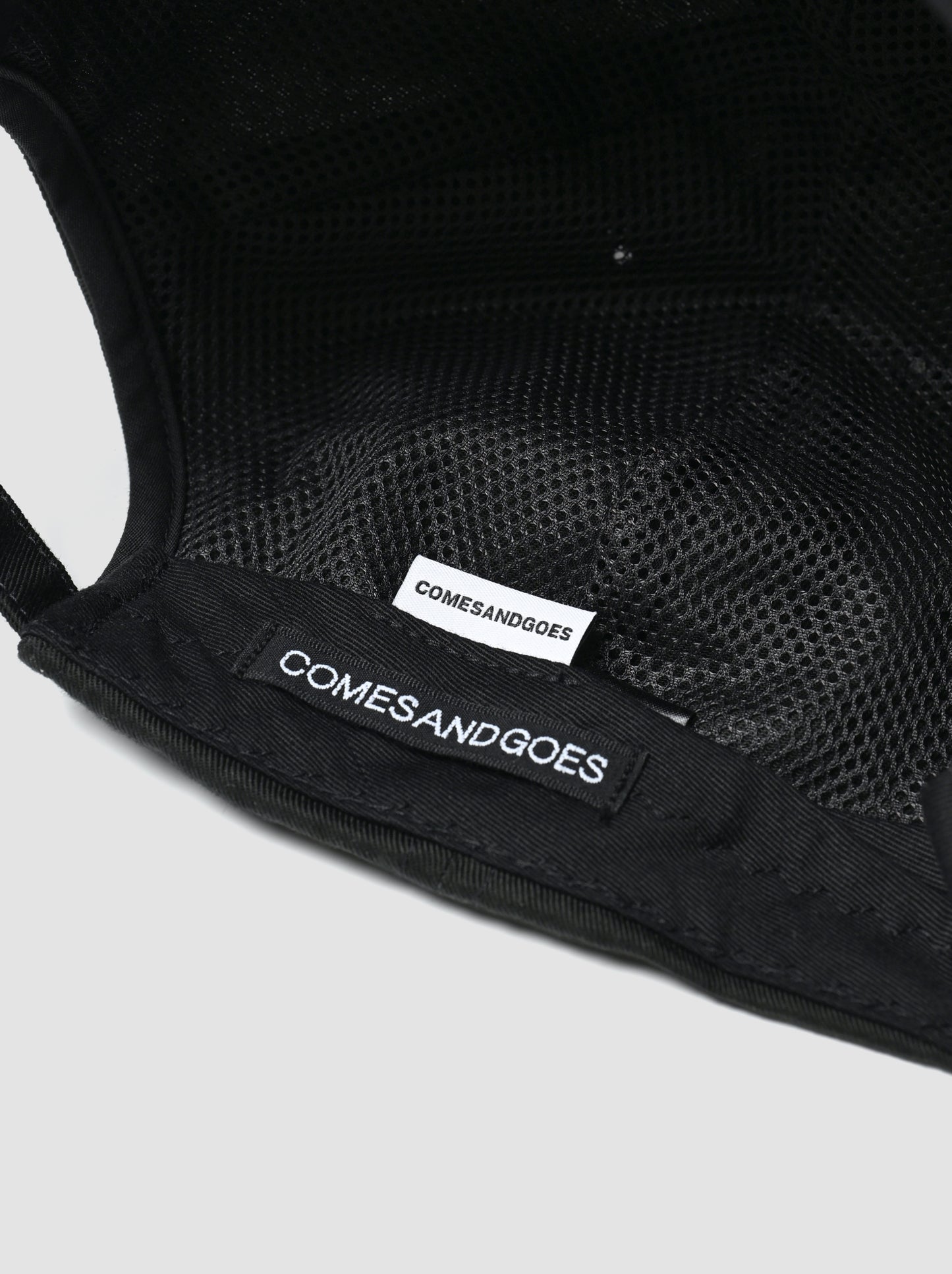 COMESANDGOES / LINE PATTERN CAP -EBONY