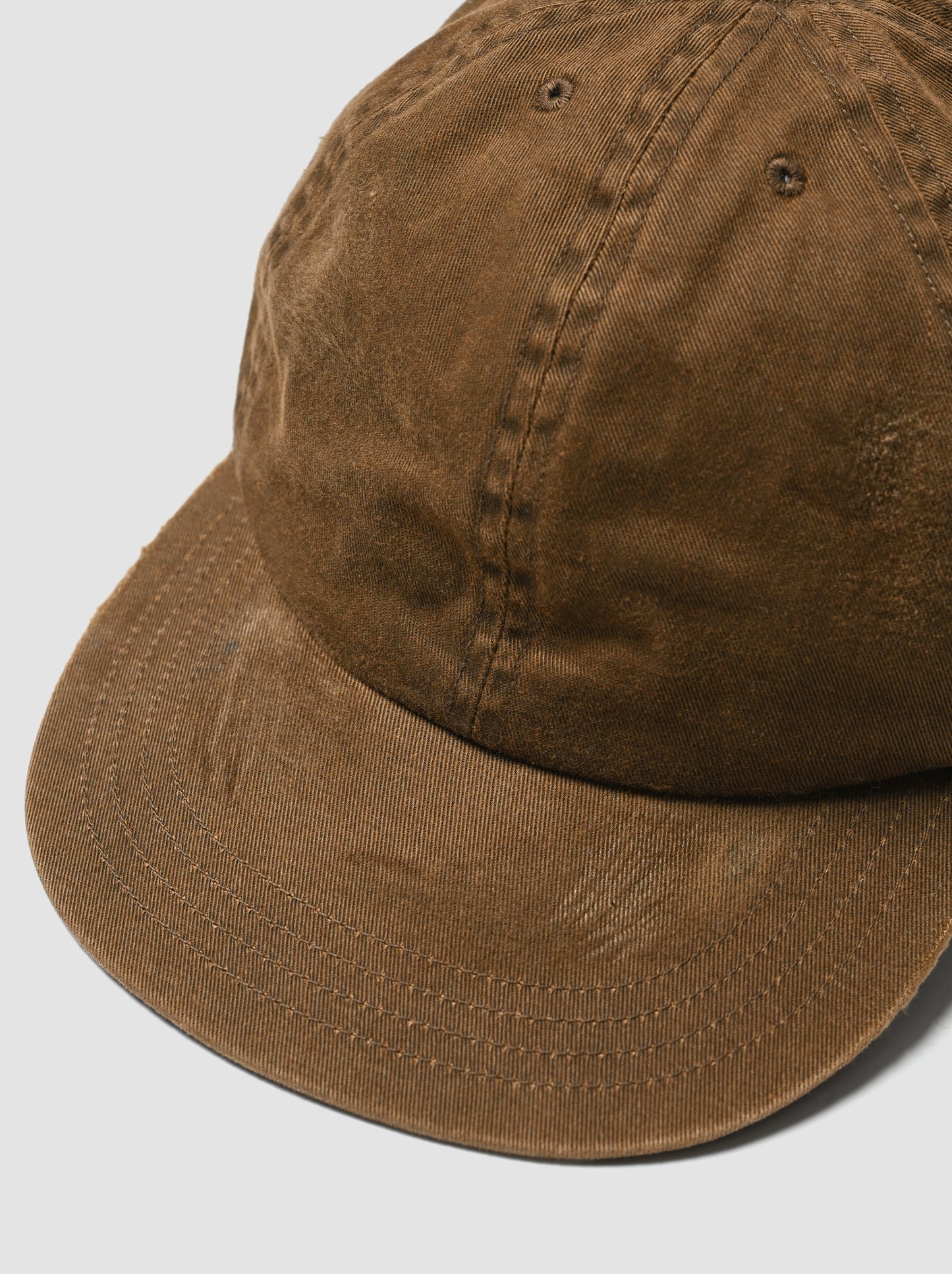 COMESANDGOES / PIGMENT DYE CAP(ダメージ) -BROWN