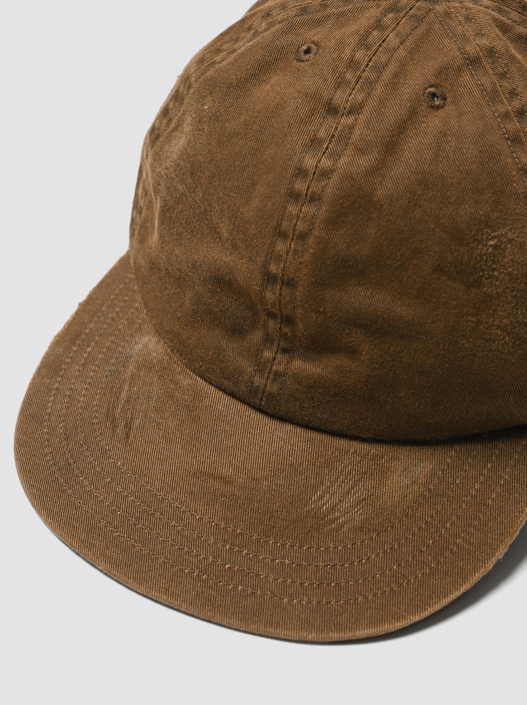 COMESANDGOES / PIGMENT DYE CAP(ダメージ) -BROWN