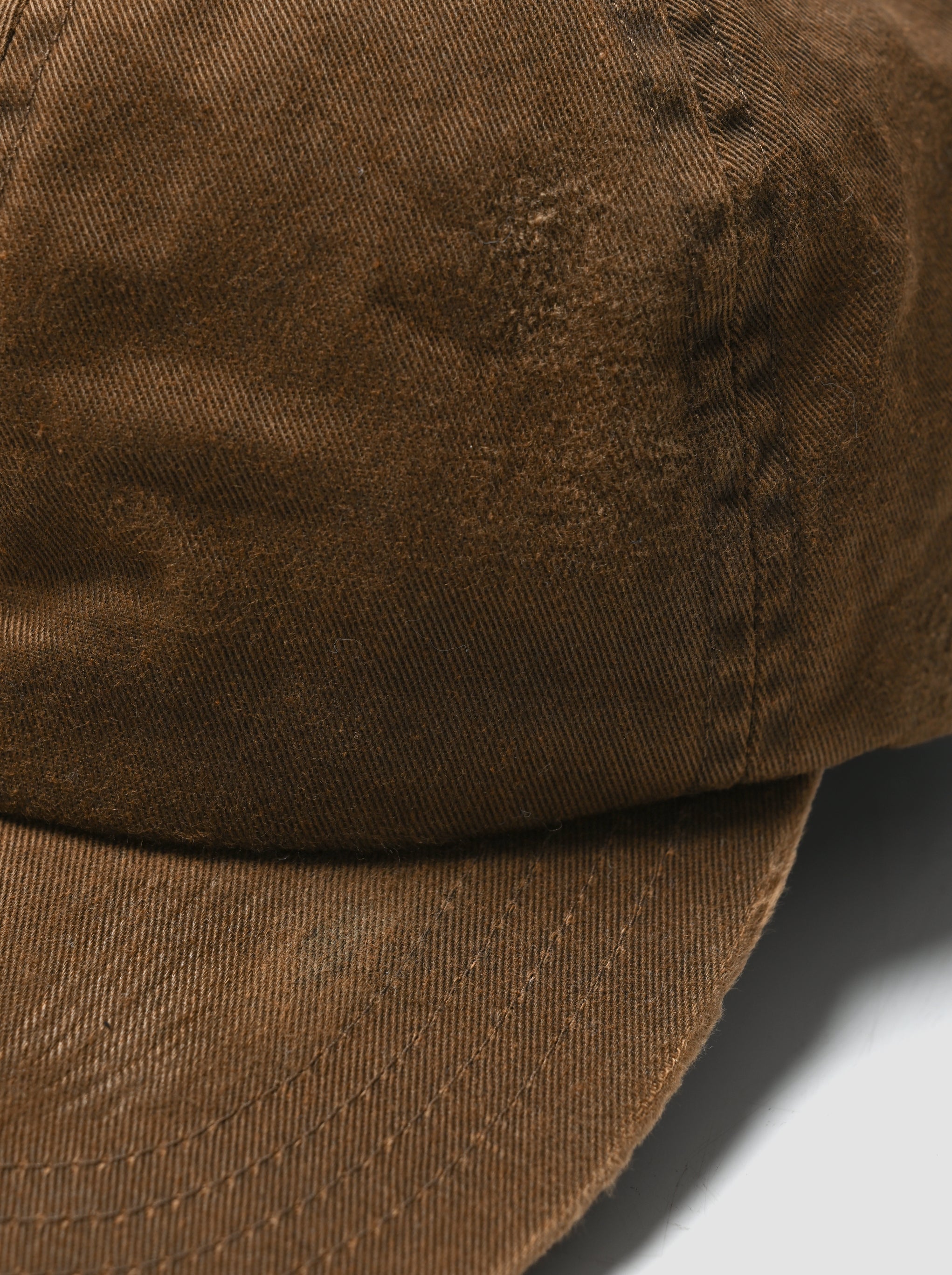 COMESANDGOES / PIGMENT DYE CAP(ダメージ) -BROWN