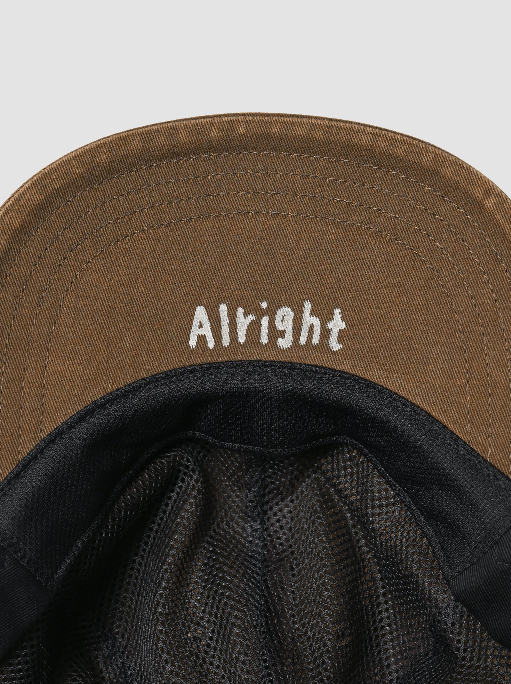 COMESANDGOES / PIGMENT DYE CAP(ダメージ) -BROWN